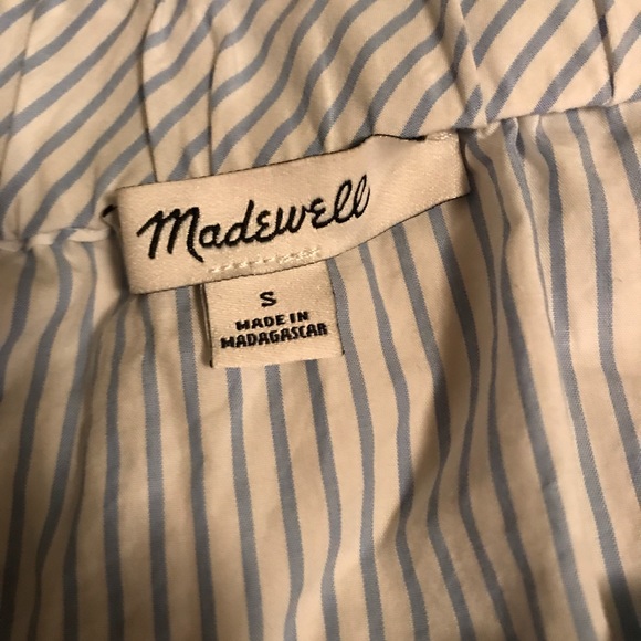 Madewell top worn 1x blue and white - Picture 7 of 7